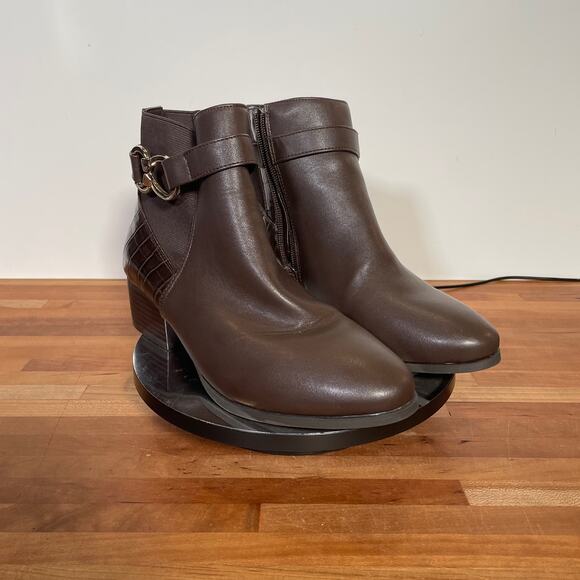 Karen Scott Nadine Booties 6M brown - Picture 1 of 11